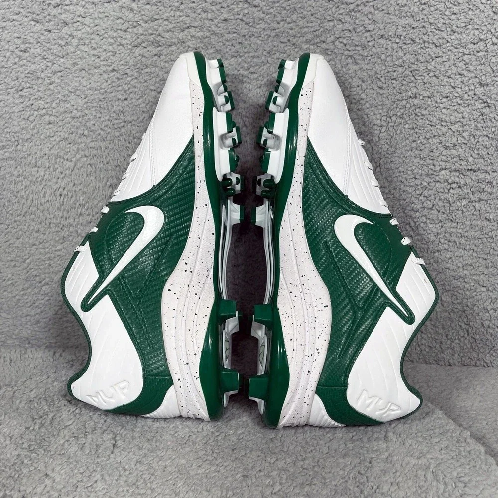 Nike Air MVP Baseball Mens Size 16 Baseball Cleats Shoes Green White